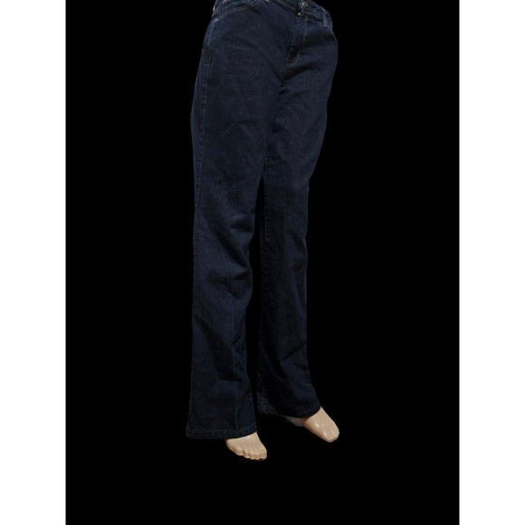 EUC Style & Co Straight Leg Dark Rinse Jeans Size 10 Cotton Polyester Spandex - Picture 8 of 11